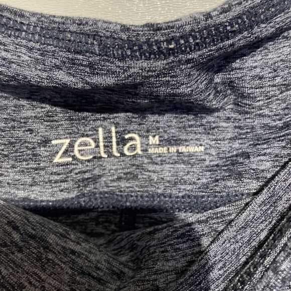 Zella Women's Athletic High-Rise Side Stripes Work Out Leggings In Grey Size Med - Picture 9 of 16